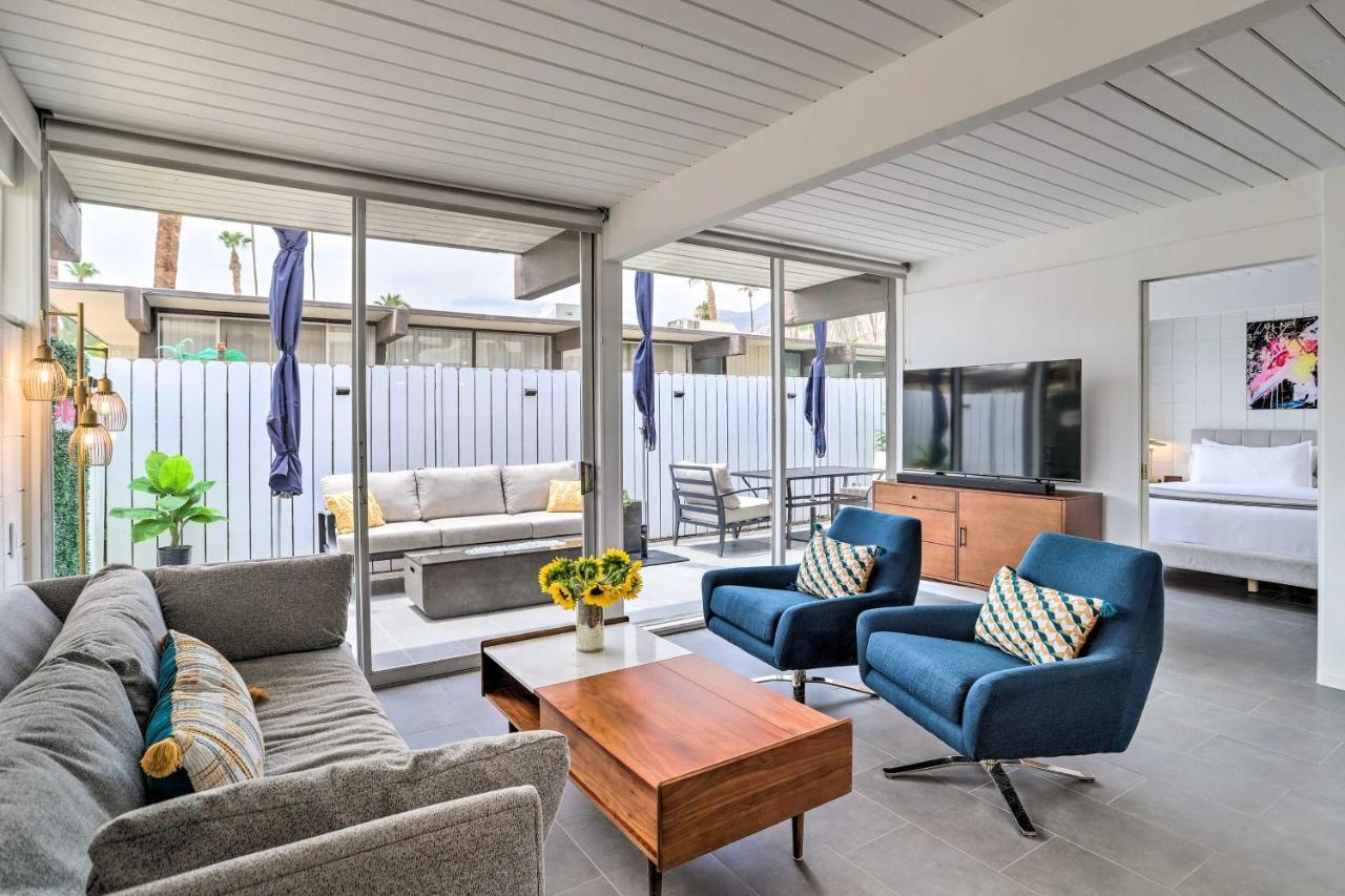 Mid-Century Palm Springs Bungalow With Patio! Extérieur photo